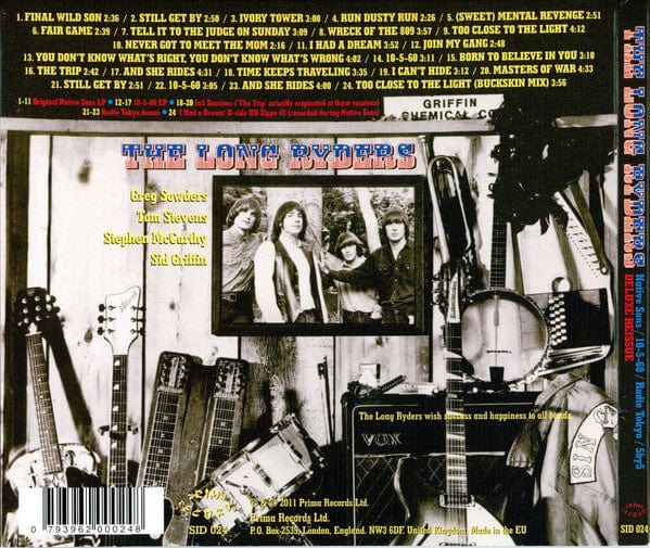 The Long Ryders – Native Sons/10-5-60/Radio Tokyo/5by5 (CD, Prima Records, 2011) Image 4