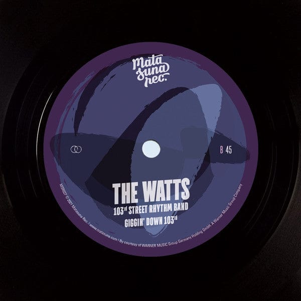 The Meters / The Watts 103rd St. Rhythm Band - Sing A Simple Song / Giggin' Down 103rd (7") Matasuna Rec. Vinyl