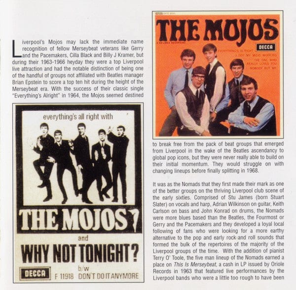 The Mojos – Everything's Alright (The Complete Recordings) (CD, RPM Records, 2009) Image 5