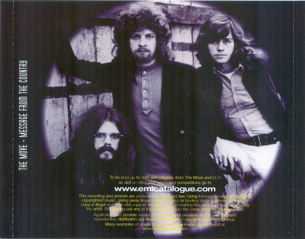 The Move - Message From The Country (CD) Harvest,EMI CD 094633034228