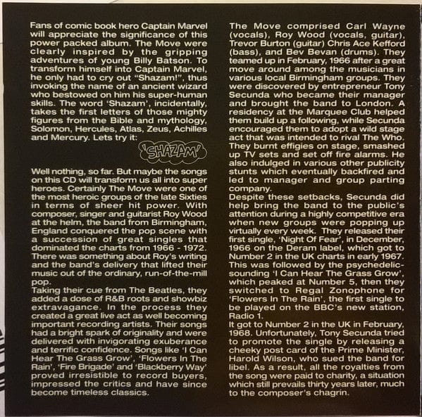 The Move – Shazam (CD, Repertoire Records, 1998) Image 5
