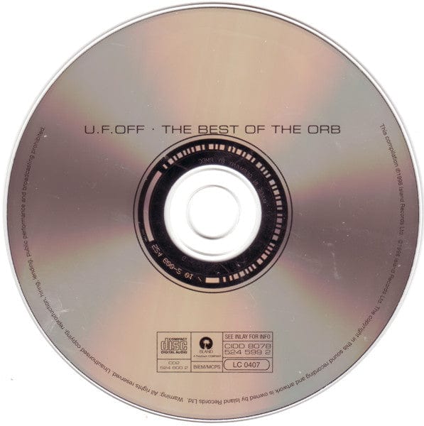 The Orb - U.F.OFF · The Best Of The Orb (2xCD) Island Records,Island Records,Island Records CD 731452459923