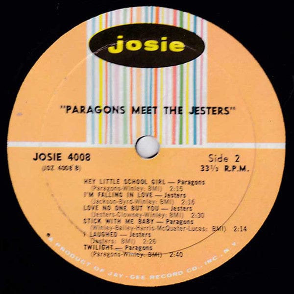 The Paragons The Jesters – The Paragons Meet The Jesters (LP, Josie, 1966) Image 4