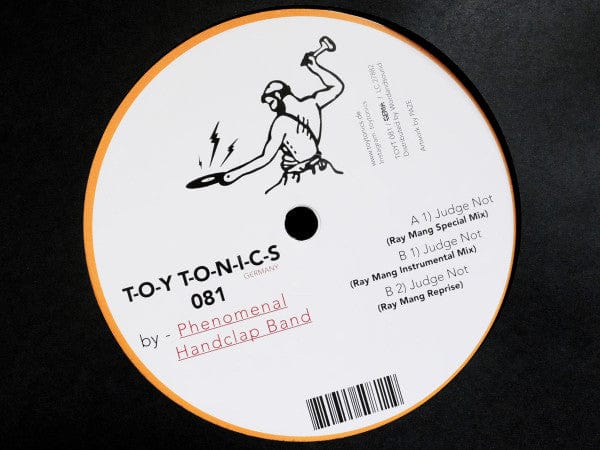 The Phenomenal Handclap Band – Judge Not (Ray Mang Mixes) (12", Toy Tonics, 2018) Back Cover