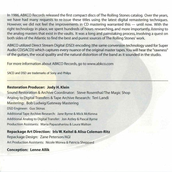 The Rolling Stones – Let It Bleed (CD, ABKCO) Image 5