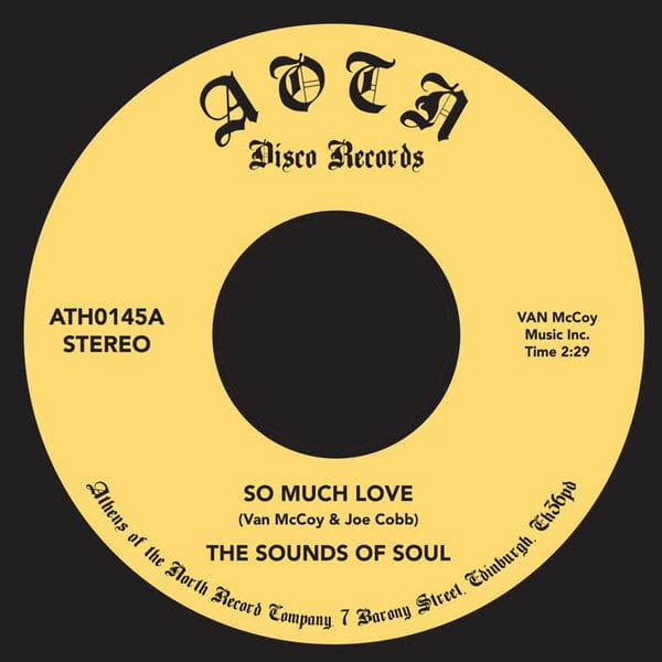 The Sounds Of Soul – So Much Love (7", Athens Of The North, 2022) Front Cover