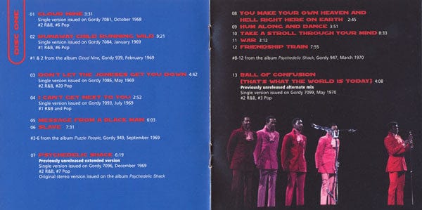 The Temptations – Psychedelic Soul (2xCD, Motown, 2003) Image 5