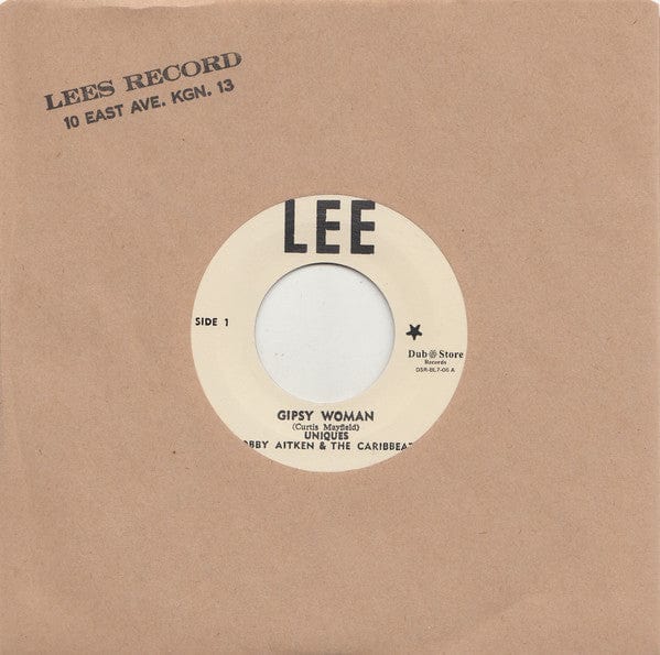 Uniques Bobby Aitken The Caribbeat – Gipsy Woman / Never Let Me Go (7", Lee, 2018) Front Cover