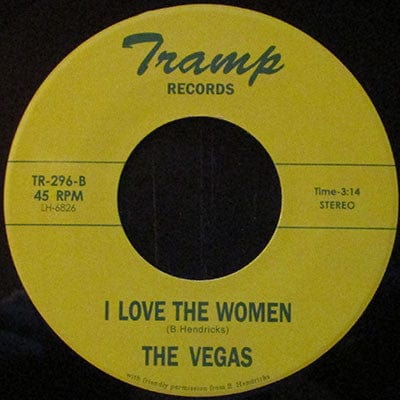 The Vegas – Say I Love You / I Love the Women (7", Tramp Records, 2022) Back Cover