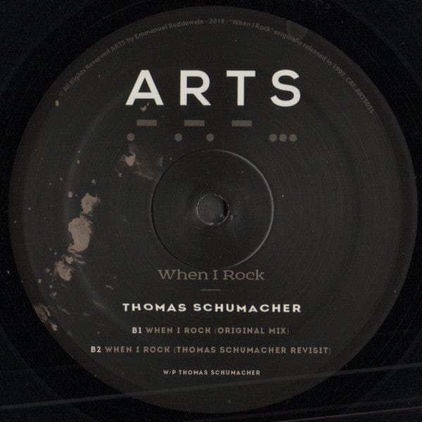 Thomas Schumacher - When I Rock (12") Arts Vinyl
