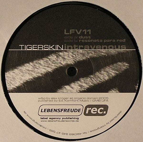 Tigerskin – Intravenous (12", Lebensfreude Records, 2005) Front Cover