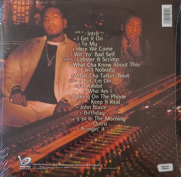 Timbaland – Tim's Bio: From The Motion Picture: Life From Da Bassment (2xLP, Gatefold, Blackground Entertainment, 2022) Back Cover
