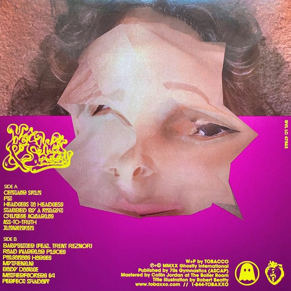 Tobacco – Hot Wet & Sassy (LP, Ghostly International, 2020) Back Cover