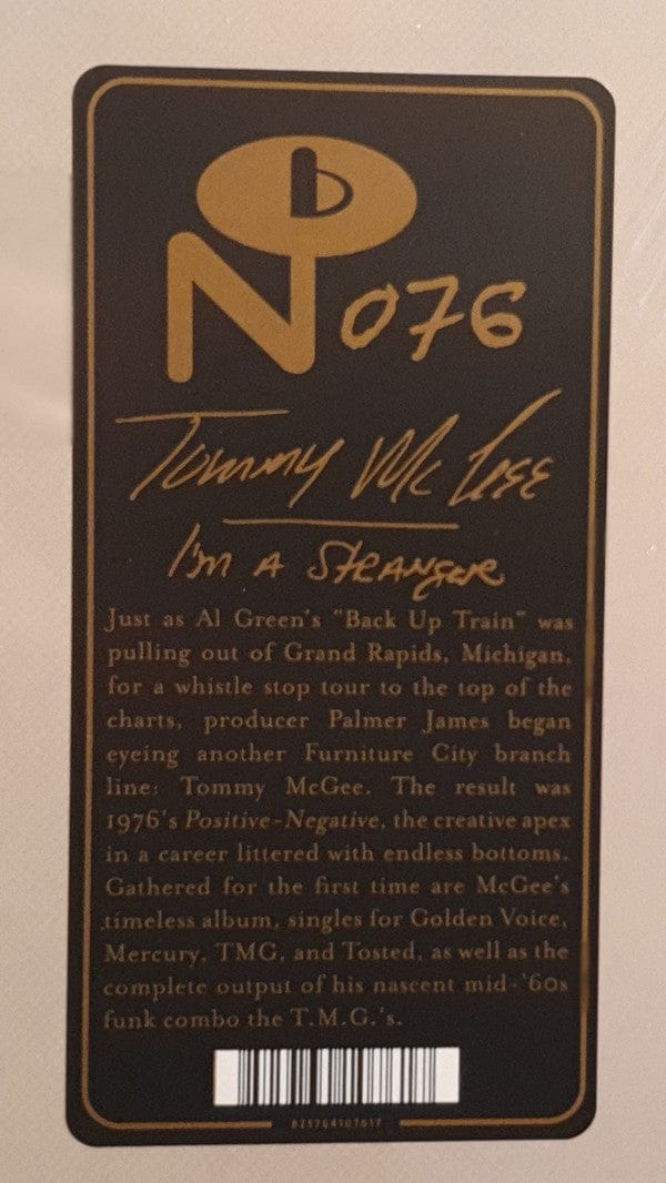 Tommy McGee The TMG's – I'm A Stranger (2xLP, Numero Group, 2020) Image 3