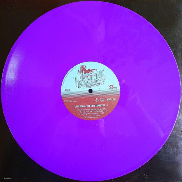 Tony Cook – The Lost Tapes Vol. 1 (12", Purple, Happy Milf Records, 2021) Image 5