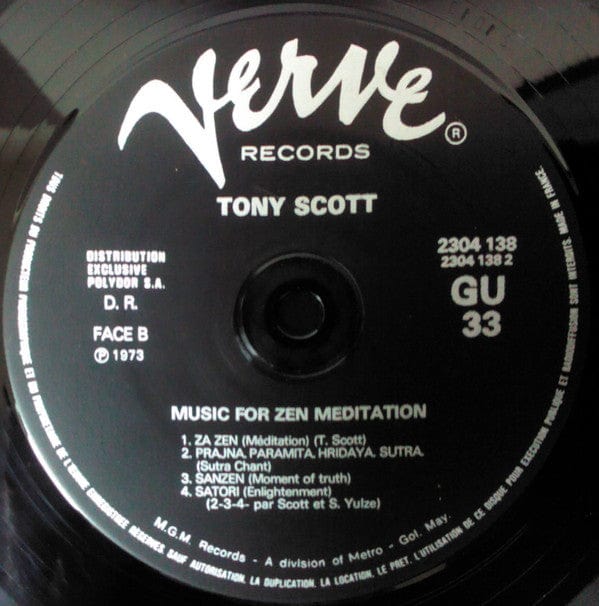 Tony Scott – Music For Zen Meditation And Other Joys (LP, Verve Records) Image 5