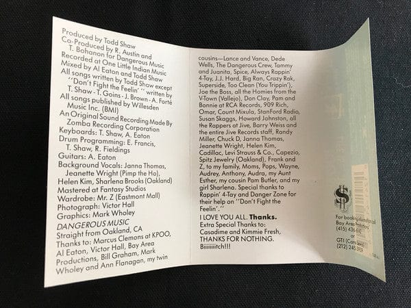 Too $hort – Life Is...Too $hort (Cassette, Dangerous Music, 1988) Image 5