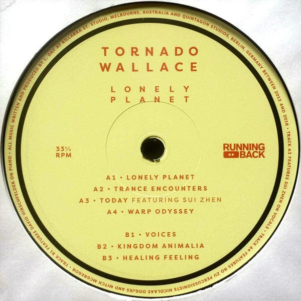 Tornado Wallace - Lonely Planet (LP) Running Back Vinyl 4260038314128