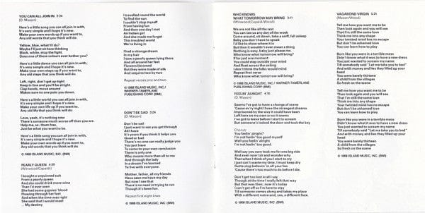 Traffic - Traffic (CD) Island Records CD 042284259026