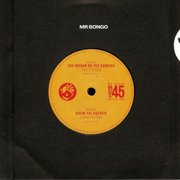 Trio Ternura Eliana Pittman – Vou Morar No Teu Sorriso / Quem Vai Querer (7", Mr Bongo, 2019) Back Cover