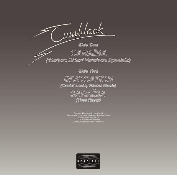 Tumblack - Caraïba (12", Maxi, RM, Unofficial) Spaziale Recordings