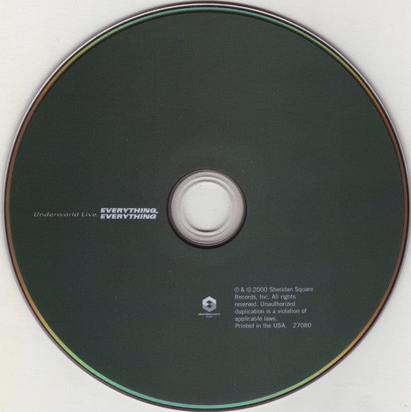 Underworld – Everything, Everything (Underworld Live) (DVD, Sheridan Square Records) Image 3
