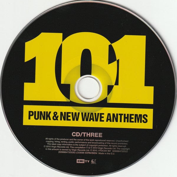 Various - 101 Punk & New Wave Anthems (5xCD) Virgin, EMI, EMI TV CD 5099964732022