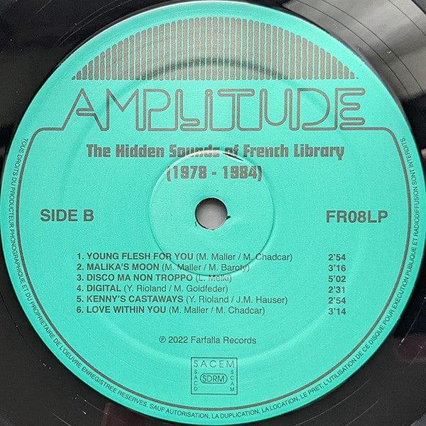 Various – Amplitude - The Hidden Sounds Of French Library (1978 - 1984) (LP, Farfalla Records, 2022) Image 4