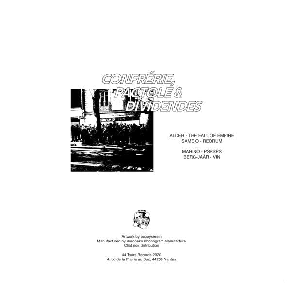 Various – Confrérie, Pactole & Dividendes (12", 44 Tours Records, 2020) Back Cover