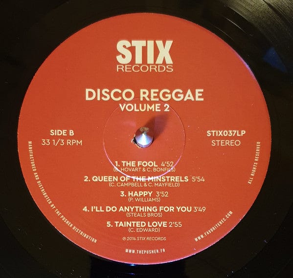 Various – Disco Reggae Volume Two (LP, Stix, 2014) Image 4