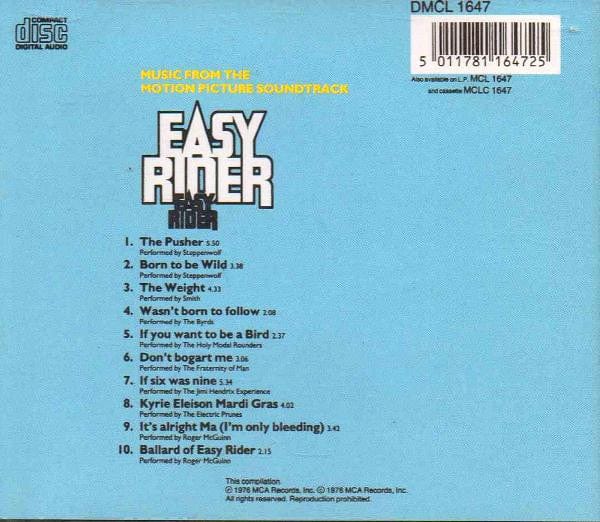 Various – Easy Rider (Music From The Motion Picture Soundtrack) (CD, MCA Records) Front Cover