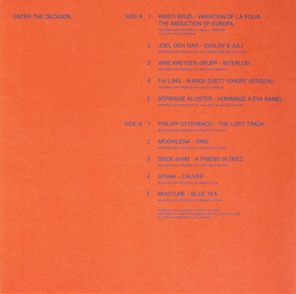 Various - Enter The Decagon (LP) Fasaan Recordings Vinyl