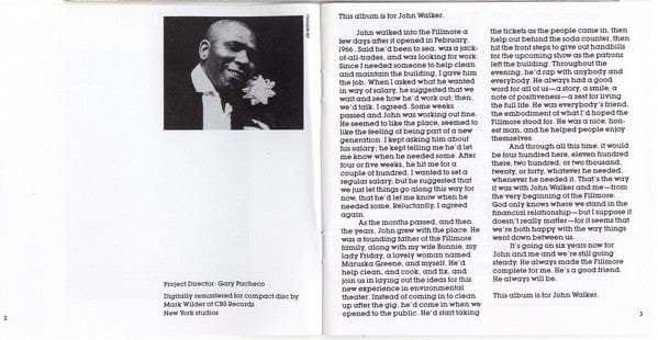 Various - Fillmore: The Last Days (2xCD) Epic Associated,Legacy CD 07464313902