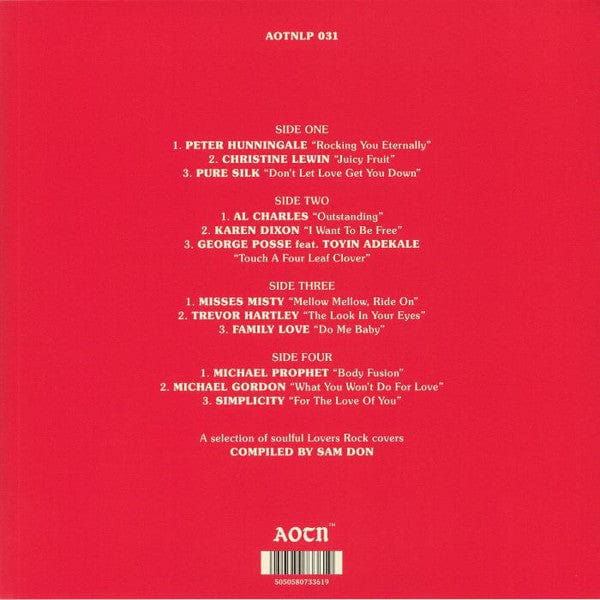 Various – For The Love Of You (2xLP, Athens Of The North, 2020) Back Cover