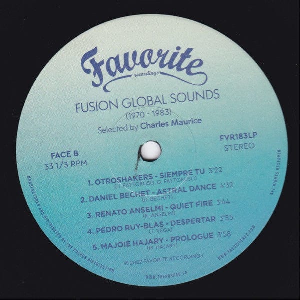 Various – Fusion Global Sounds (1970-1983) (LP, Favorite Recordings, 2022) Image 4