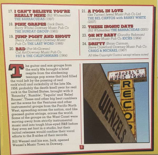 Various – It Came From The Garage! (Nuggets From Southern California) (CD, Big Beat Records, 2007) Image 5