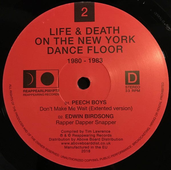 Various - Life & Death On The New York Dance Floor 1980-1983 (Part Two) (2x12", Comp) on Reappearing Records at Further Records