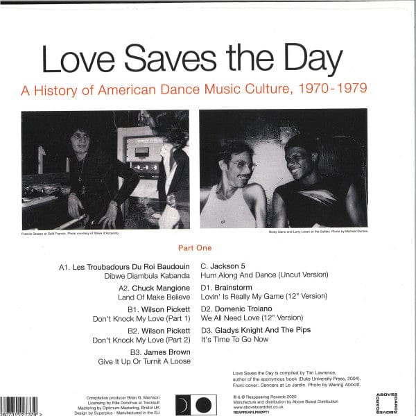 Various - Love Saves The Day (A History Of American Dance Music Culture, 1970-1979) (Part 1) (2xLP) Reappearing Records Vinyl 5060731227379