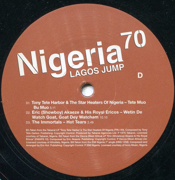 Various – Nigeria 70 (Lagos Jump: Original Heavyweight Afrobeat, Highlife & Afro-Funk) (2xLP, Strut, 2008) Image 5