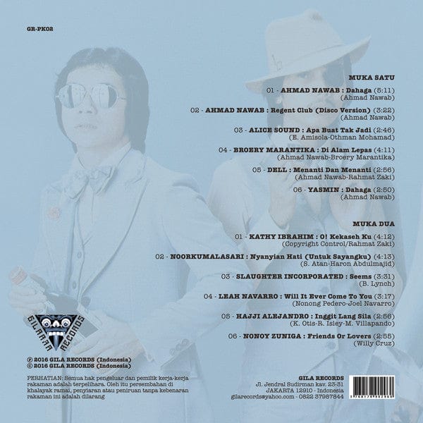 Various – Pencak Killa II - Melayu Funk & Rare Groove From South East Asia (LP, Gila Records, 2016) Back Cover