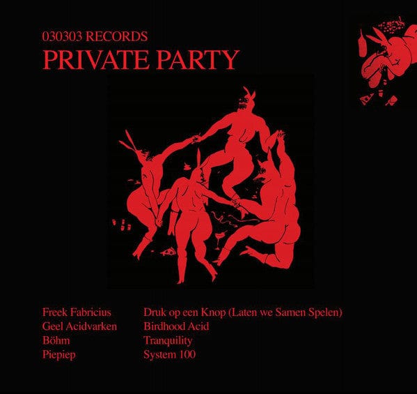 Various – Private Party (12", 030303, 2021) Back Cover