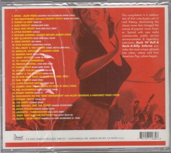 Various - Rock'N'Roll & Rock-A-Billy Inferno (CD) Stardust Records (7) CD 741157116328