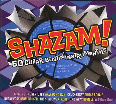 Various – Shazam! 50 Guitar Bustin' Instrumentals (2xCD, One Day Music, 2011) Front Cover