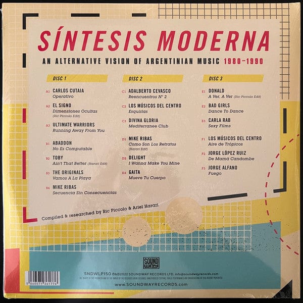Various – Síntesis Moderna (An Alternative Vision Of Argentinian Music 1980-1990) (3xLP, Soundway, 2022) Image 3