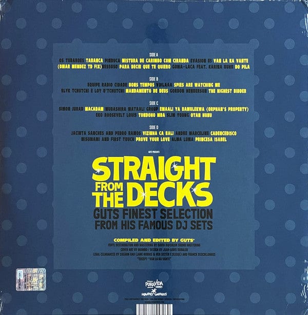 Various - Straight From The Decks (2xLP) Pura Vida Sounds,Heavenly Sweetness Vinyl