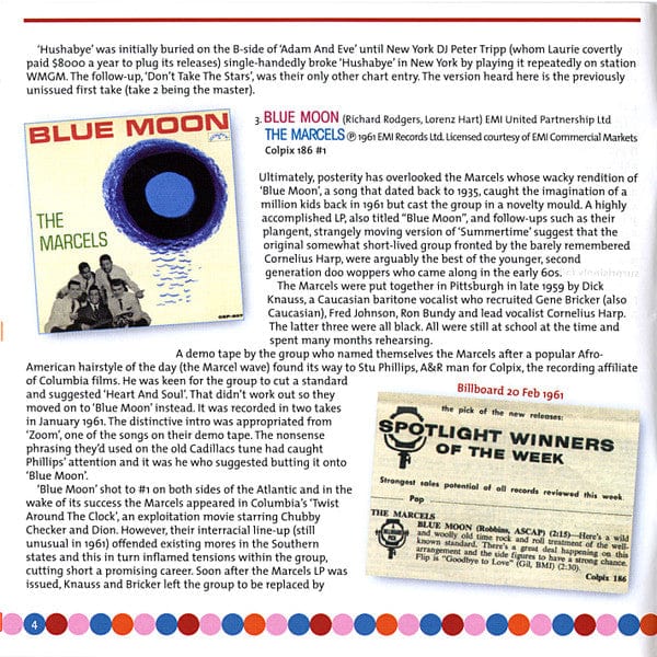 Various - The Golden Age Of American Rock 'N' Roll - Special Doo Wop Edition 1953-1963 (CD) Ace CD 029667000529