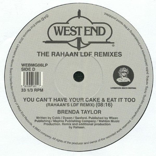 Various - The Rahaan LDF Remixes (2x12") West End Records Vinyl 5060589480117>