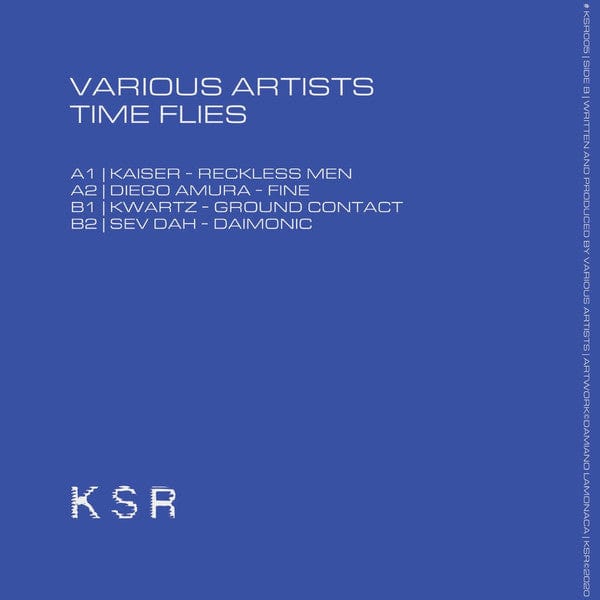 Various – Time Flies (12", K S R, 2020) Back Cover