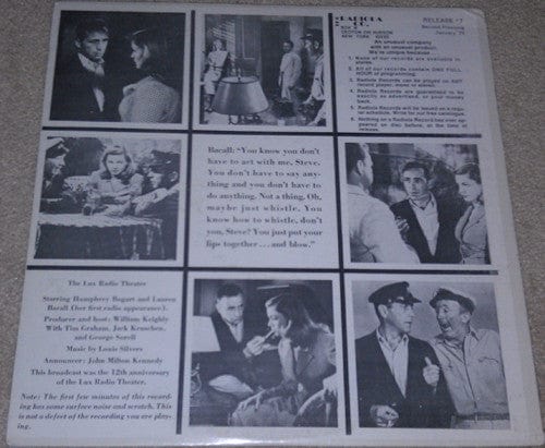 Various – To Have And Have Not (LP, Radiola, 1972) Back Cover