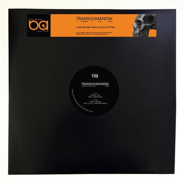 Various – Transhumanism (12", Bass Agenda Recordings, 2019) Front Cover